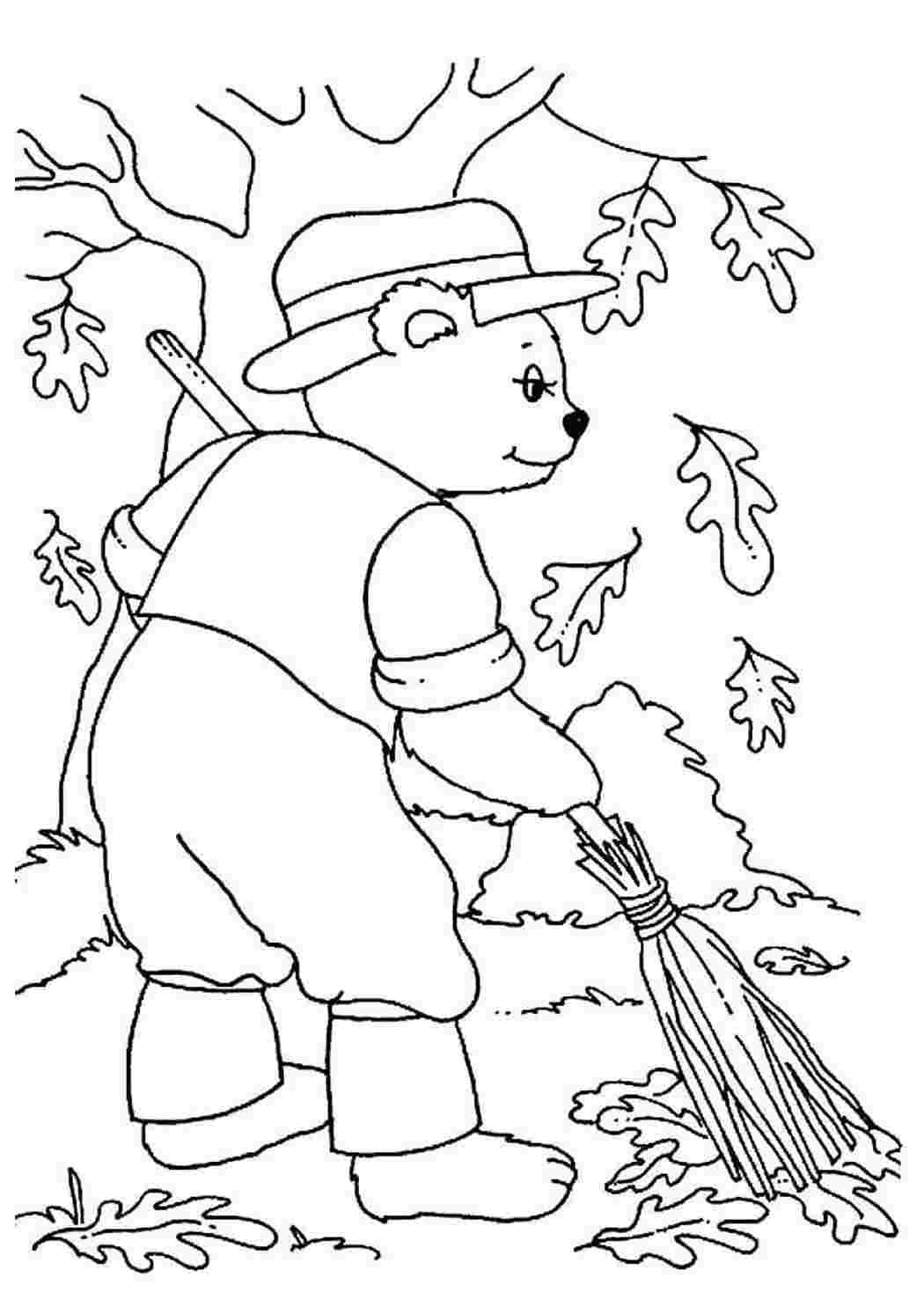 Раскраска Розфарбунки пори року розмальовка жовтень. Завантажити розмальовки безкоштовно.