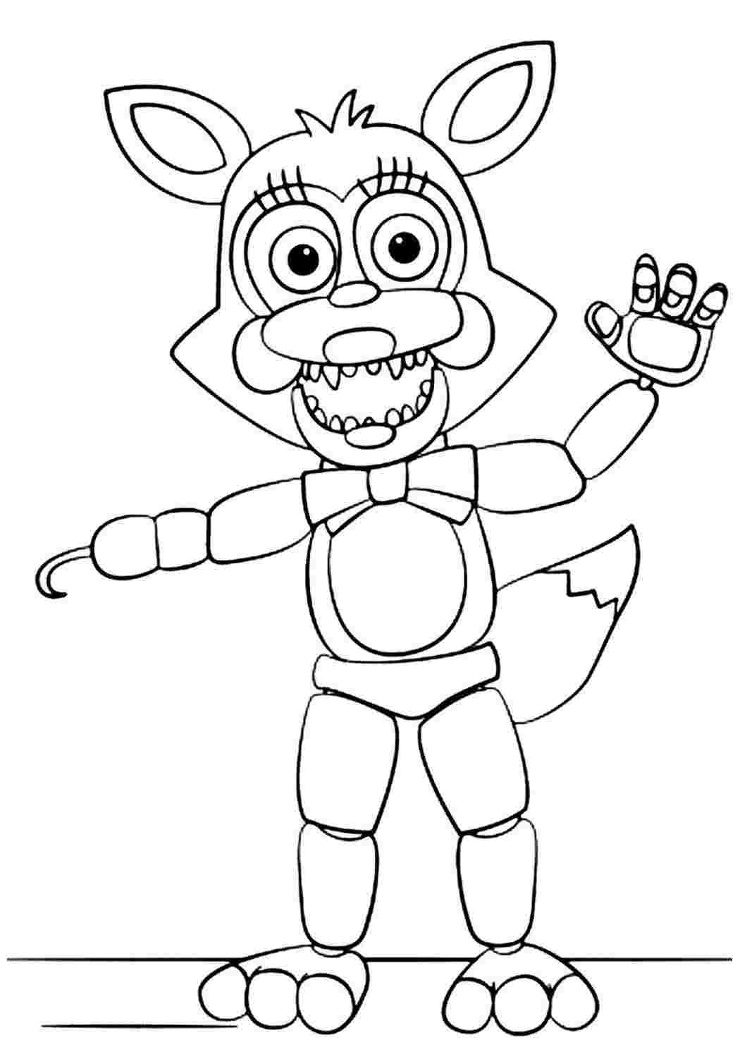 Раскраска Розфарбунки для хлопчиків розмальовка FNAF. Багато розмальовок.