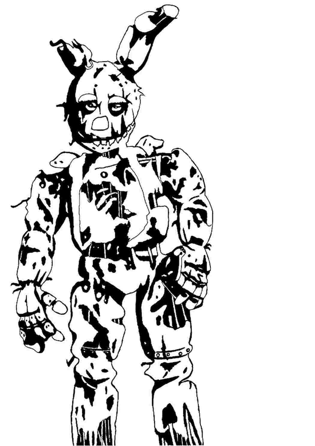 Раскраска Розфарбування для хлопчиків розфарбування FNAF. Розфарбовувати онлайн.