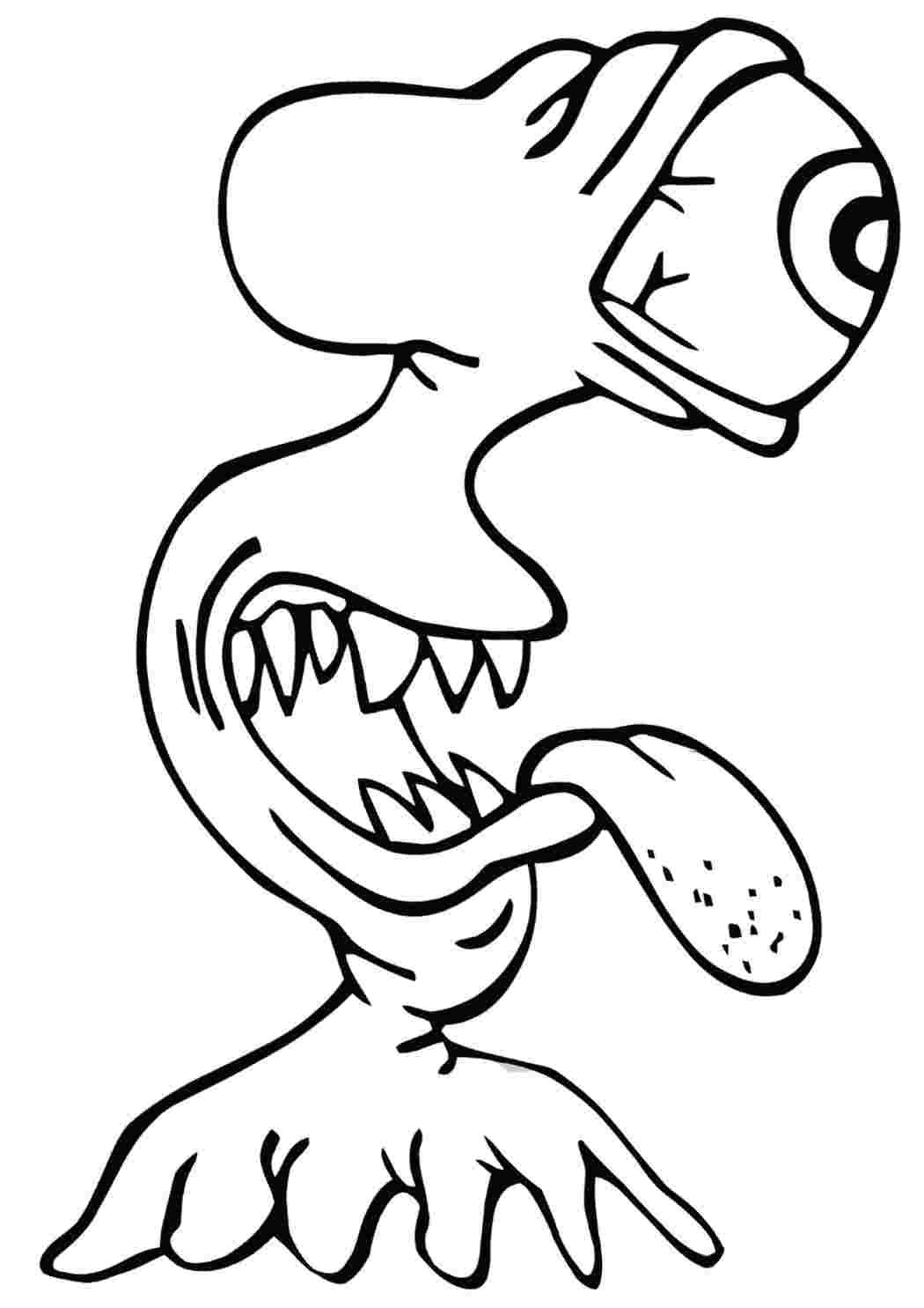 Раскраска Циклоп. Розмальовки.
