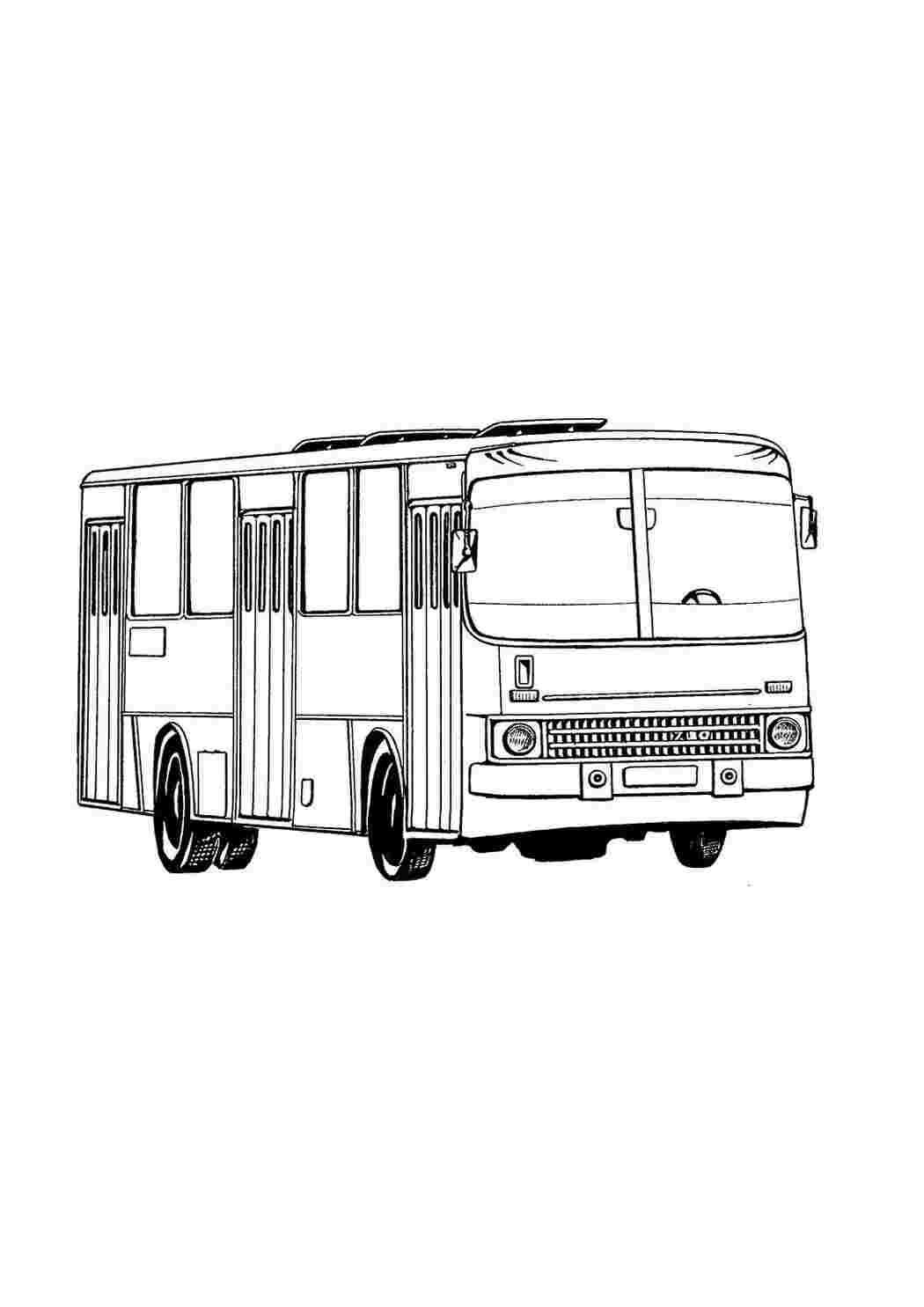 Раскраска Розфарбунки для хлопчиків автобус. Безкоштовні розфарбунки.