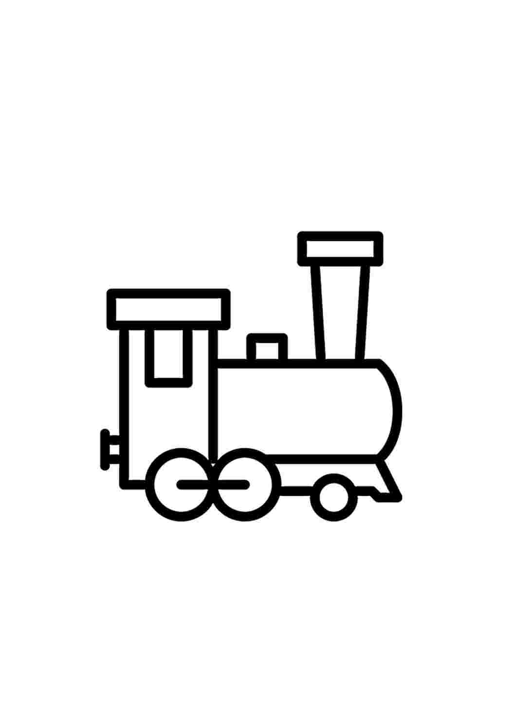Раскраска Маленька книжка-розмальовка з потягом для дітей. Картинки для розмальовування.