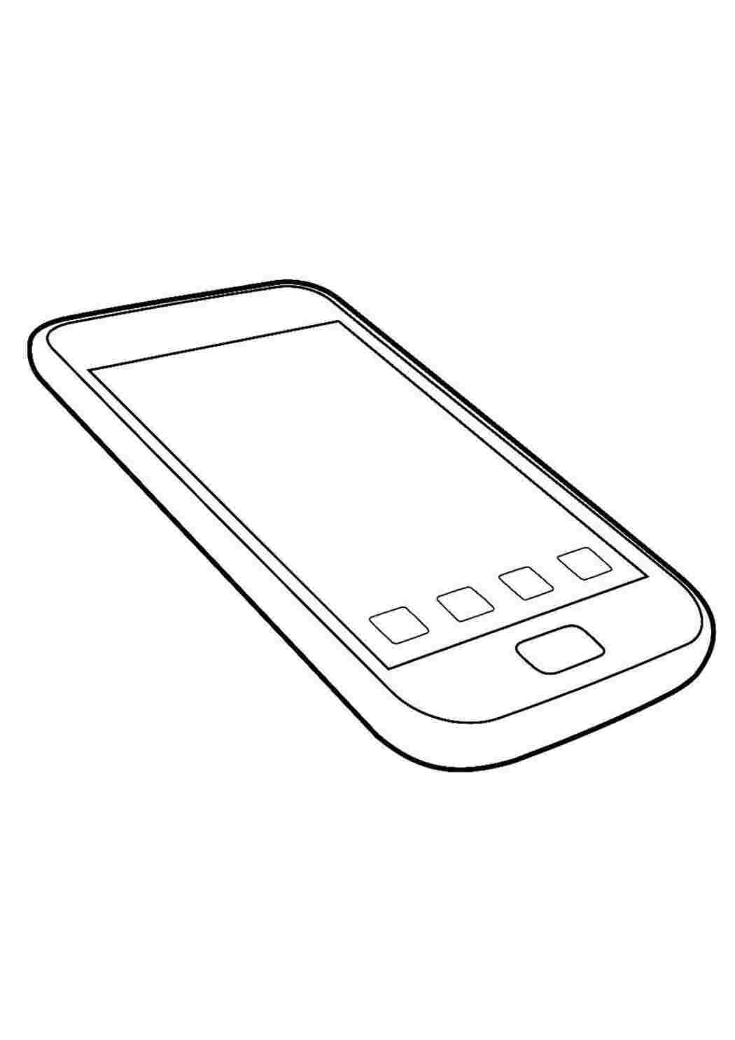 Раскраска Цікаві розмальовки розмальовка смартфон. Гарні розмальовки.