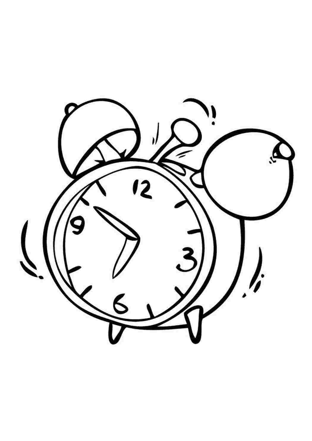 Раскраска Розфарбунки для дівчаток розмальовка годинник. Сайт з розфарбунками.