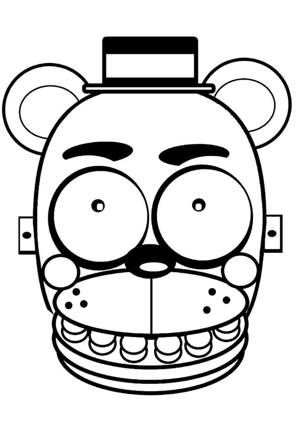 Раскраска Розфарбунки для хлопчиків розмальовка FNAF 7. Гарні розфарбунки.