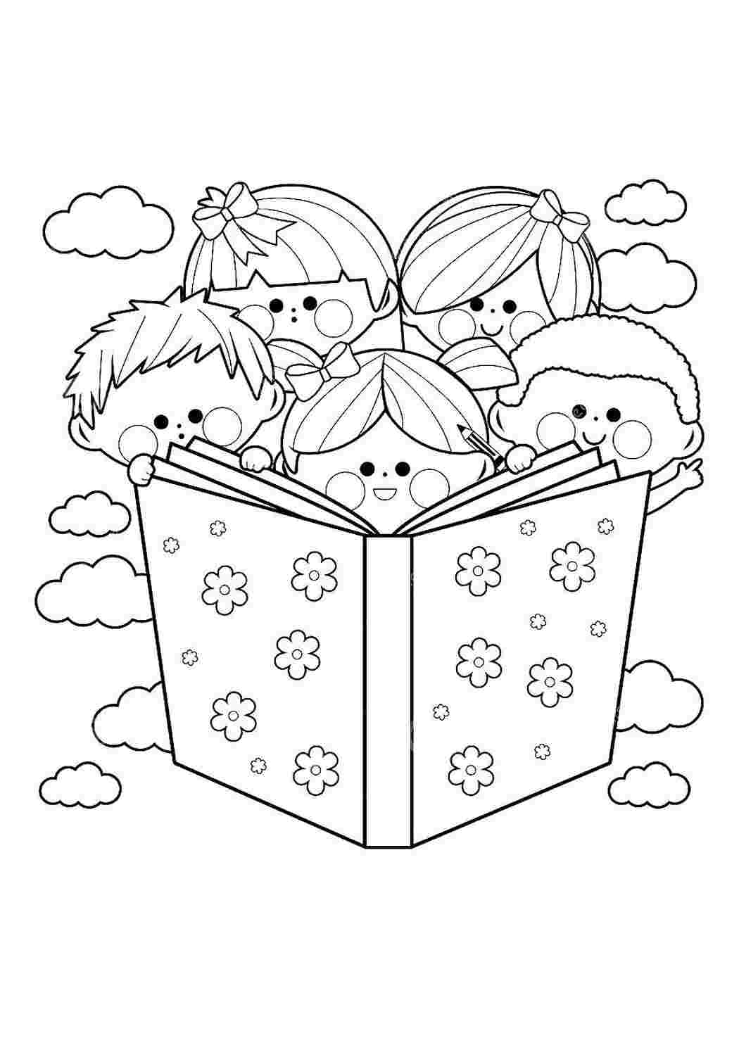Раскраска Розфарбування книга. Розфарбування для друку.