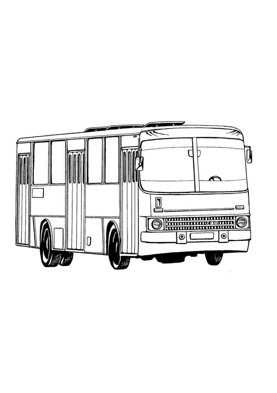 Раскраска Міський транспорт. Роздрукувати розмальовки на сайті.