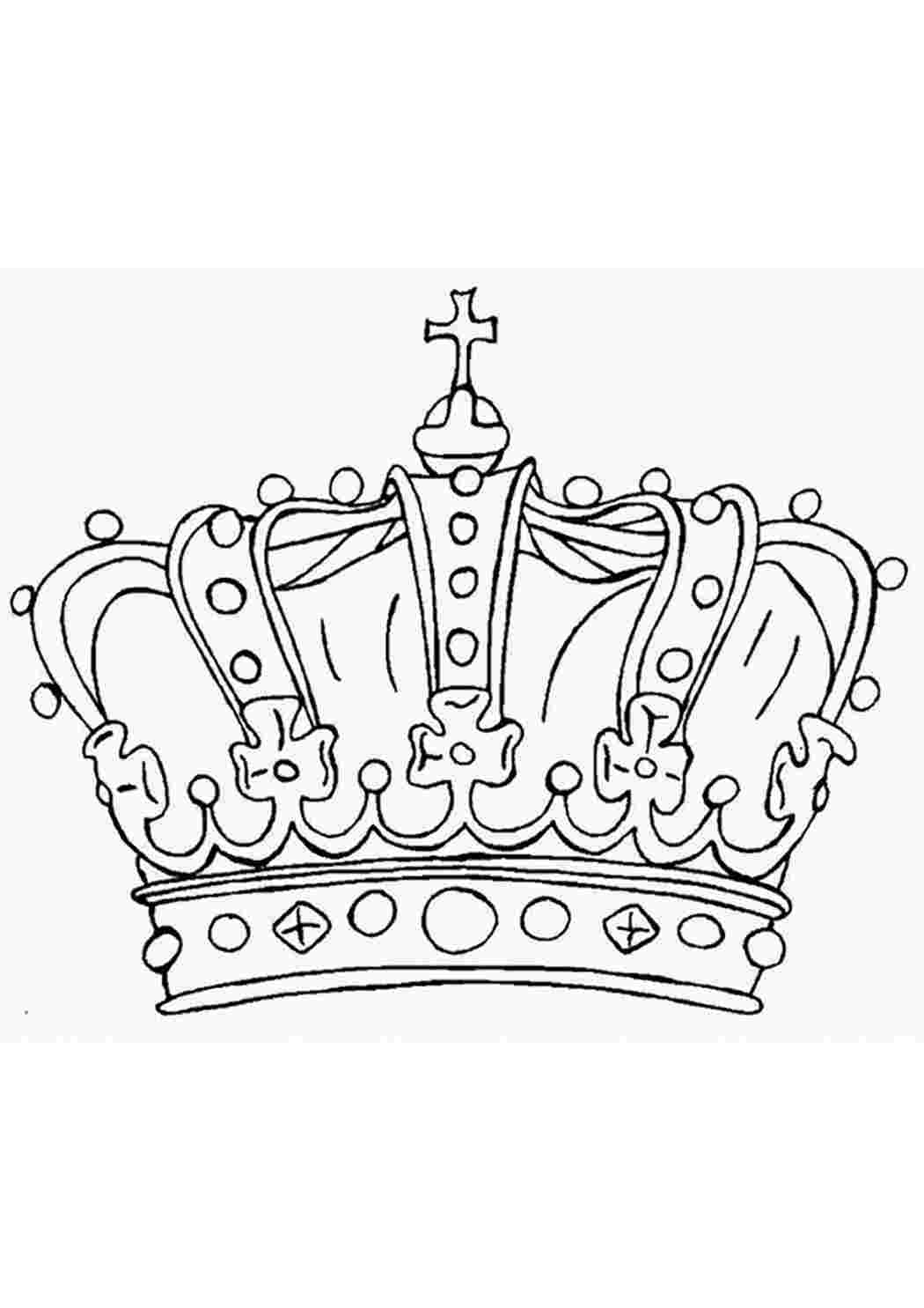 Раскраска Розфарбування корона. Розфарбування без реєстрації.