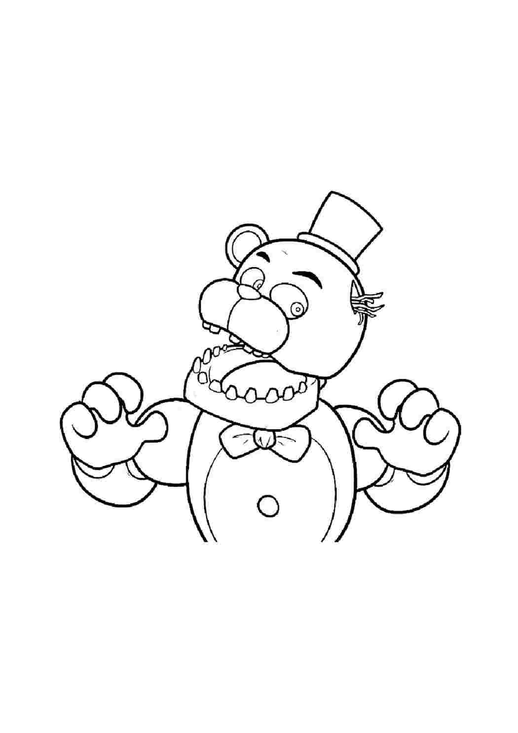 Раскраска Розфарбунки для хлопчиків розмальовка FNAF 2. Картинки розмальовок.