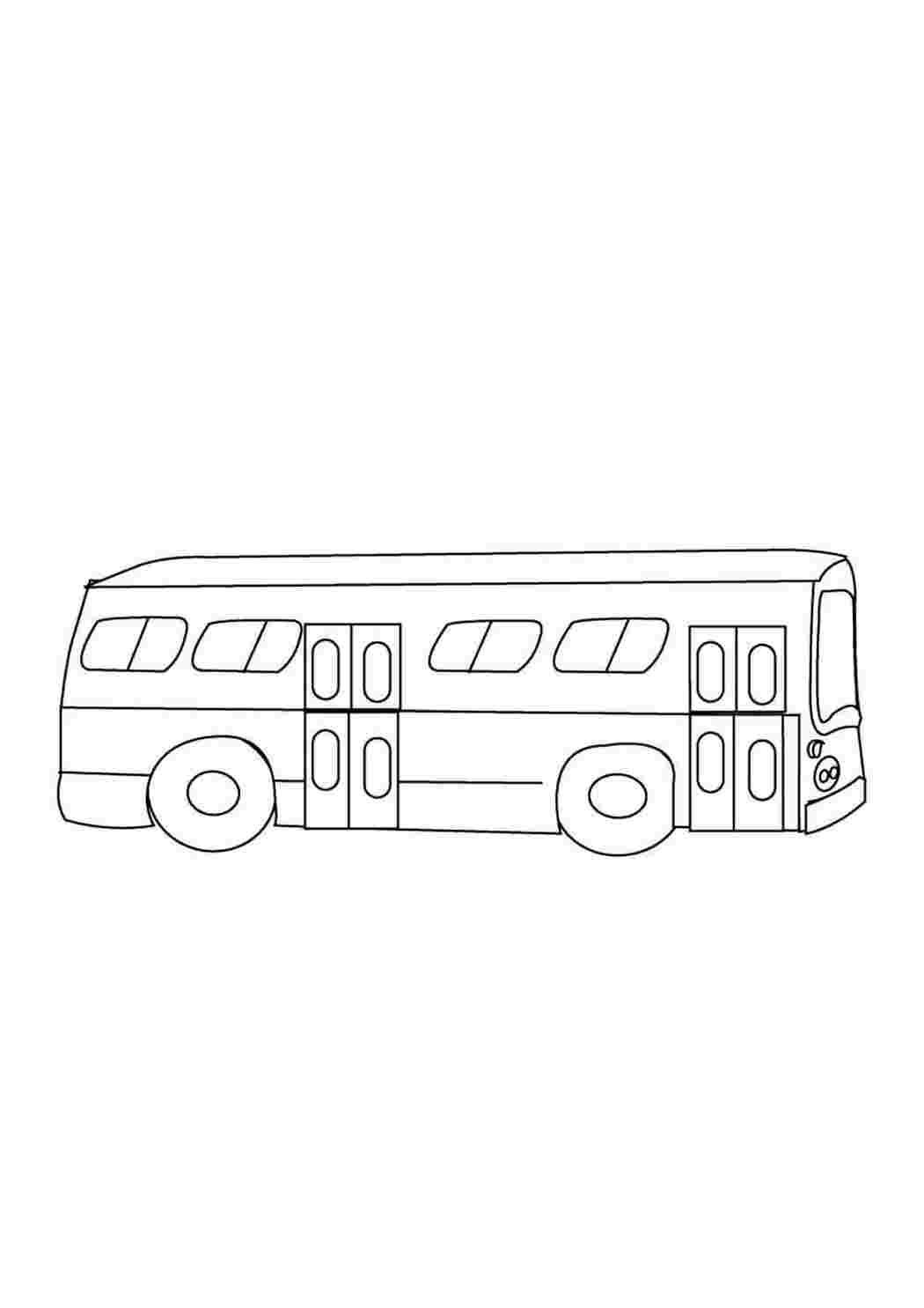 Раскраска Розфарбунки для хлопчиків автобус. Картинки розмальовок.