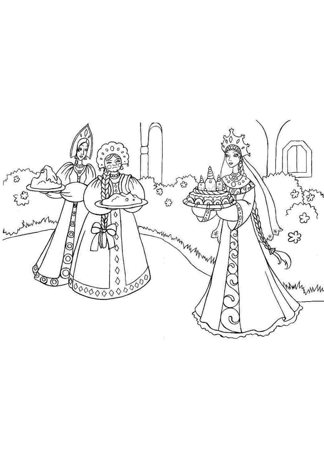 Раскраска Розфарбунки для дівчаток. Роздрукувати розфарбунки.