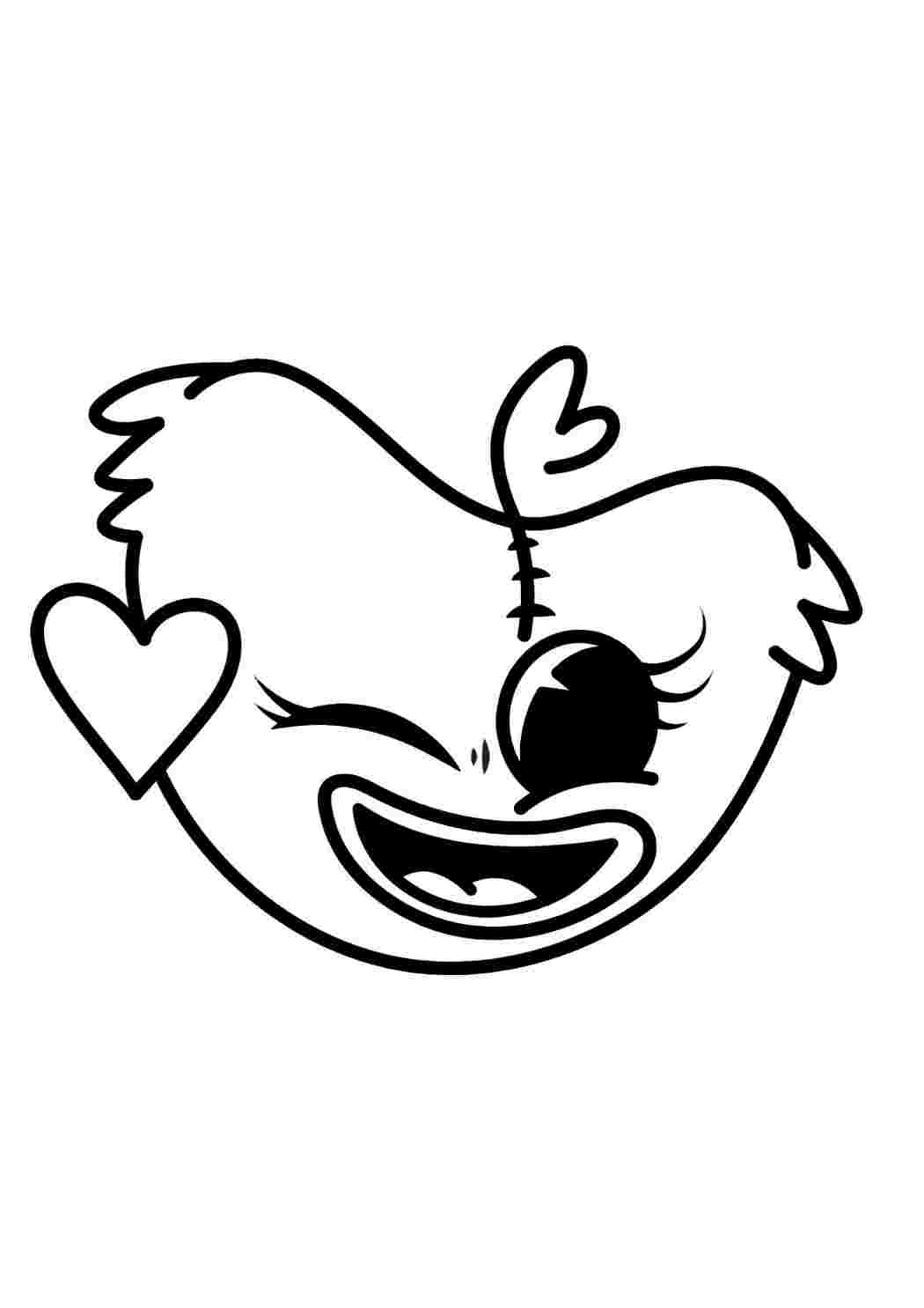 Раскраска Для розфарбовування Kissy Missy Обличчя Kissy Missy. Онлайн розмальовка.