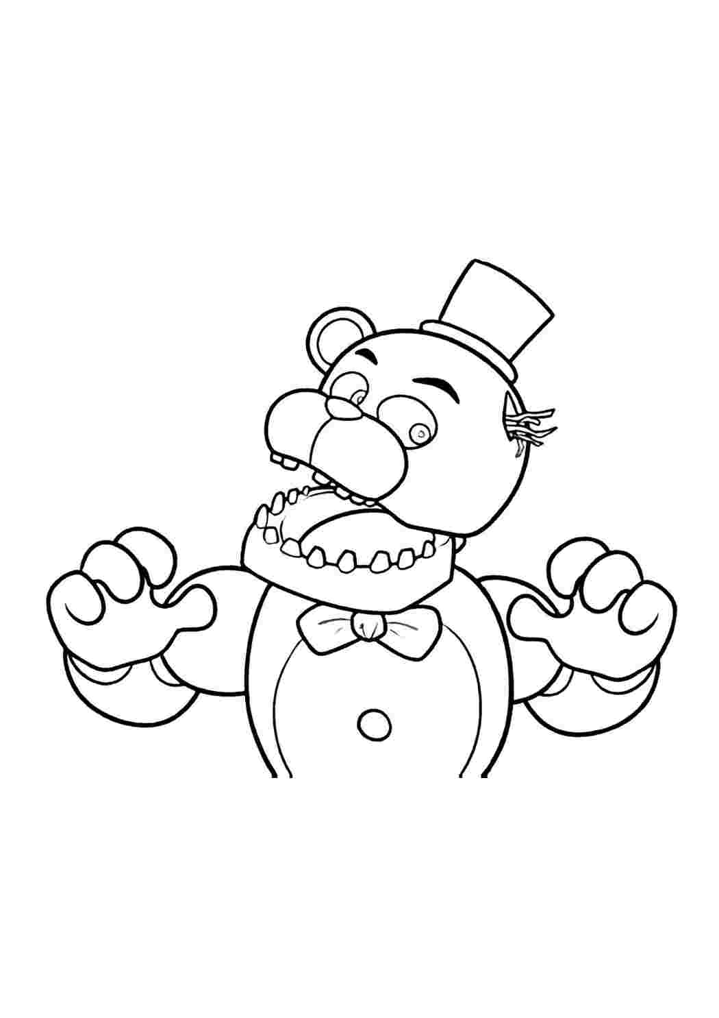 Раскраска Розфарбування для хлопчиків розфарбування FNAF. Розфарбовувати онлайн.