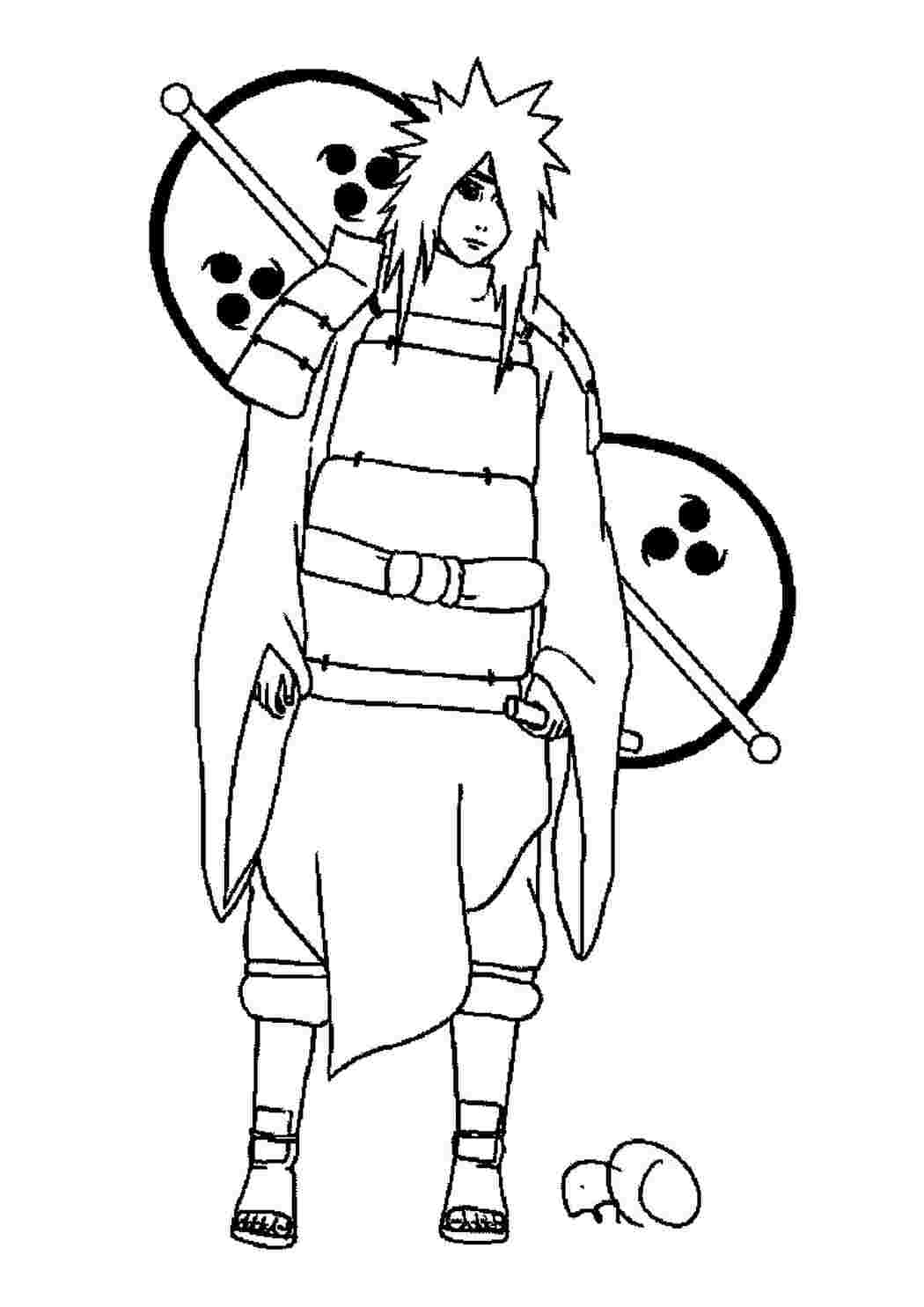 Раскраска Розфарбувати Розфарбувати Naruto роздрукувати. Завантажити розмальовки.