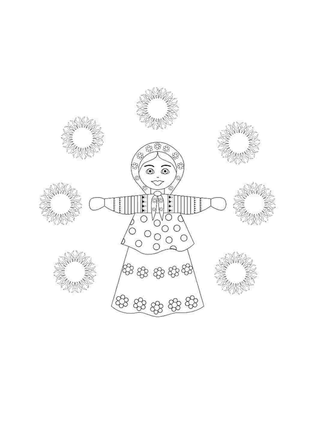 Раскраска Цікаві розмальовки, розмальовка Масляна. Розмальовка для друку.