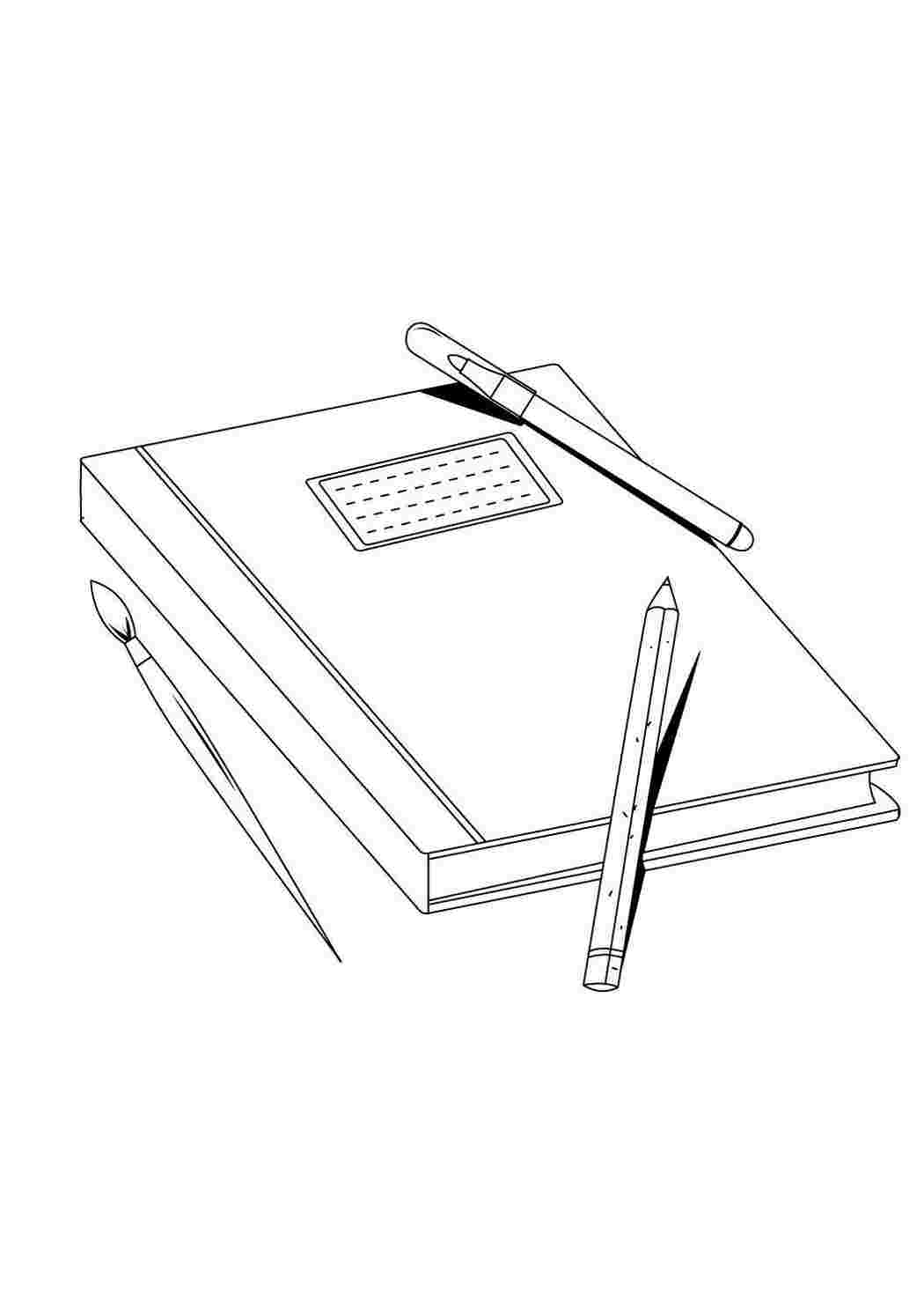 Раскраска Малюнок. Зошит. Сайт з розмальовками.