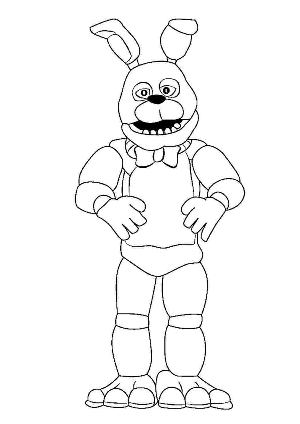 Раскраска Розфарбунки для хлопчиків розмальовка FNAF 7. Розфарбунки у форматі А4.