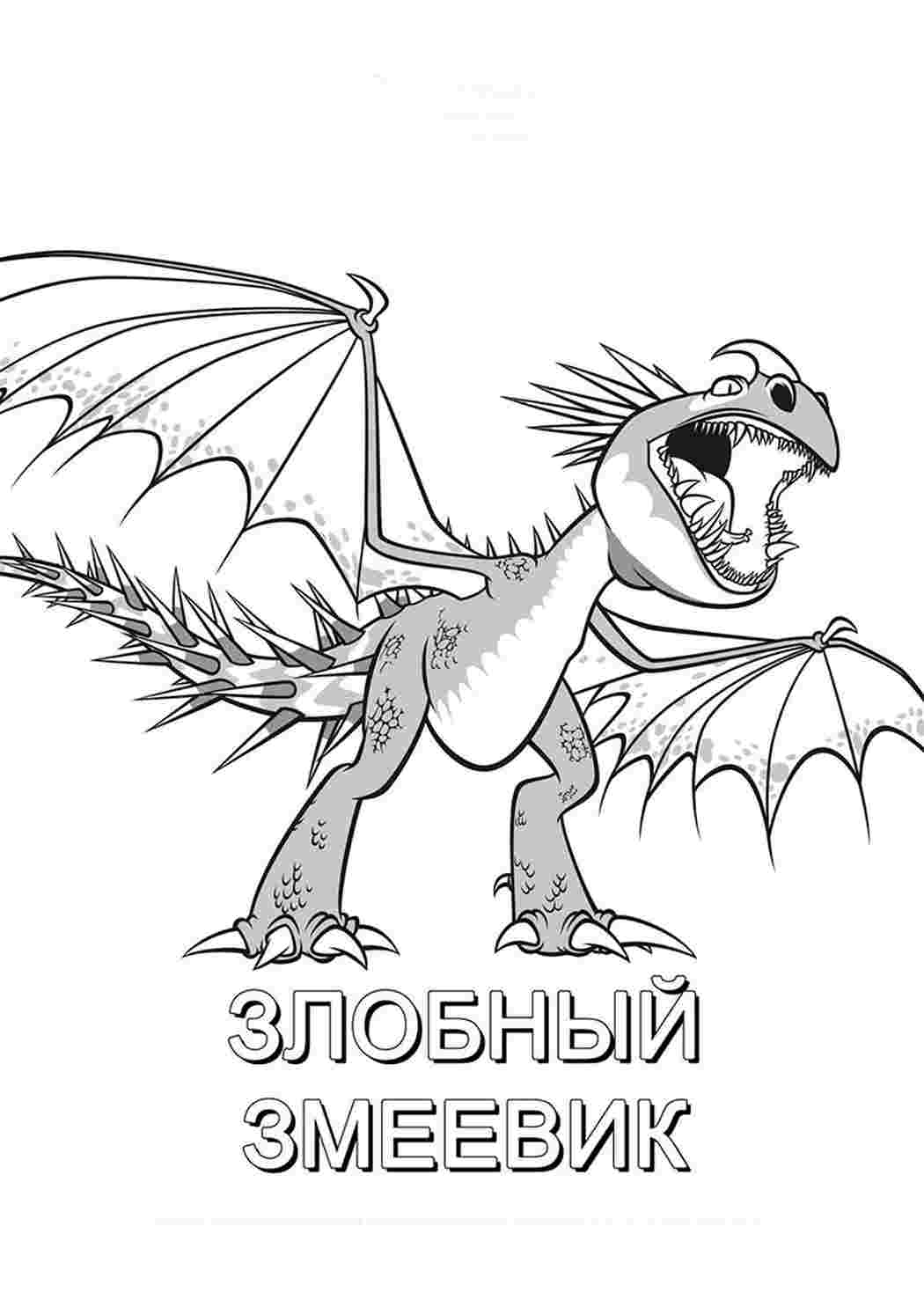 Раскраска Розфарбунки з мультфільмів розмальовка як приручити дракона. Гарні розфарбунки.