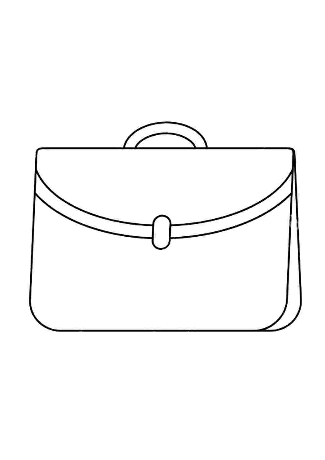 Раскраска Розфарбування портфель. Багато розмальовок.
