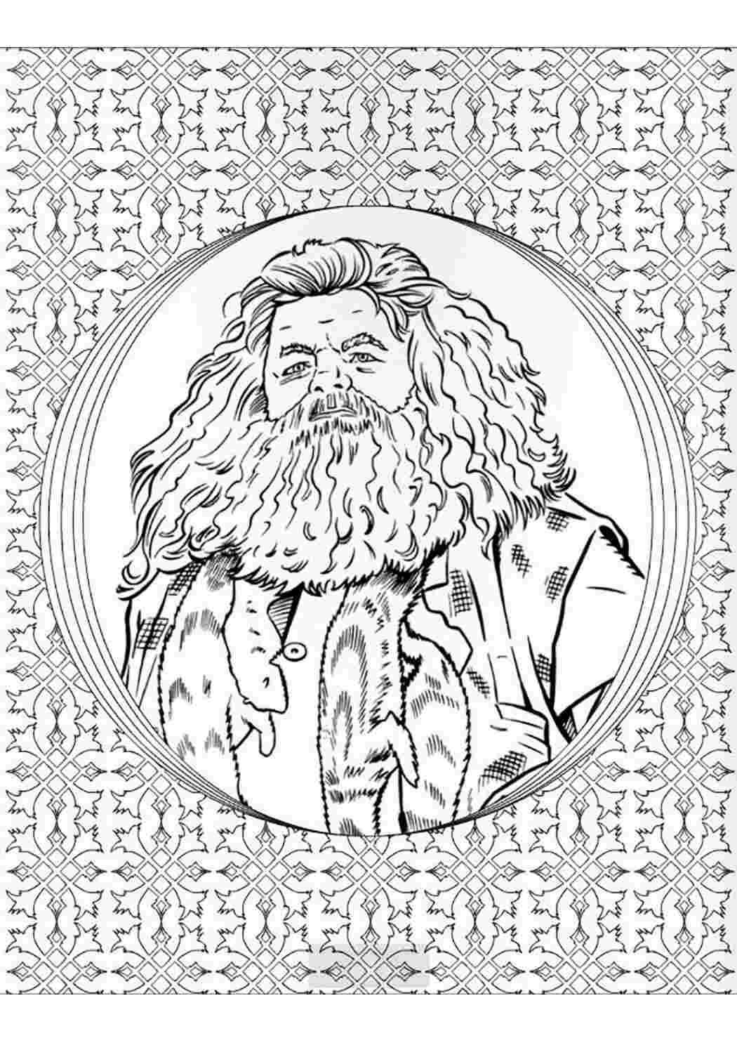 Раскраска Розфарбунки з мультфільмів розмальовка Гаррі Поттер. Розмальовки.