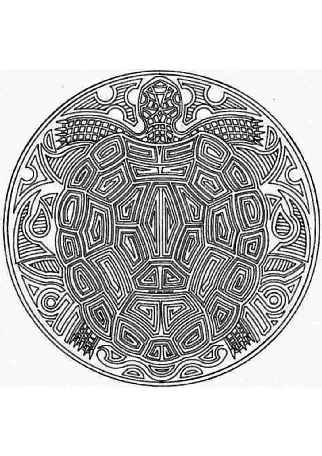 Раскраска Розфарбування для дорослих розмальовка мандала тварини. Розмальовка без реєстрації.
