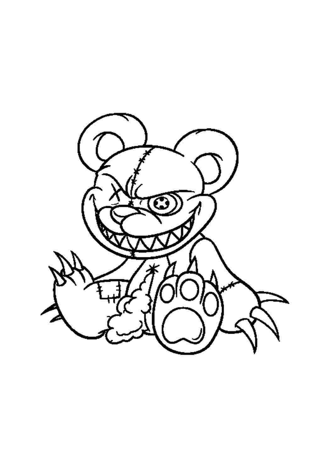 Раскраска Розфарбунки для хлопчиків розфарбунки FNAF розмальовка FNAF 7. Розвиваючі розфарбунки.