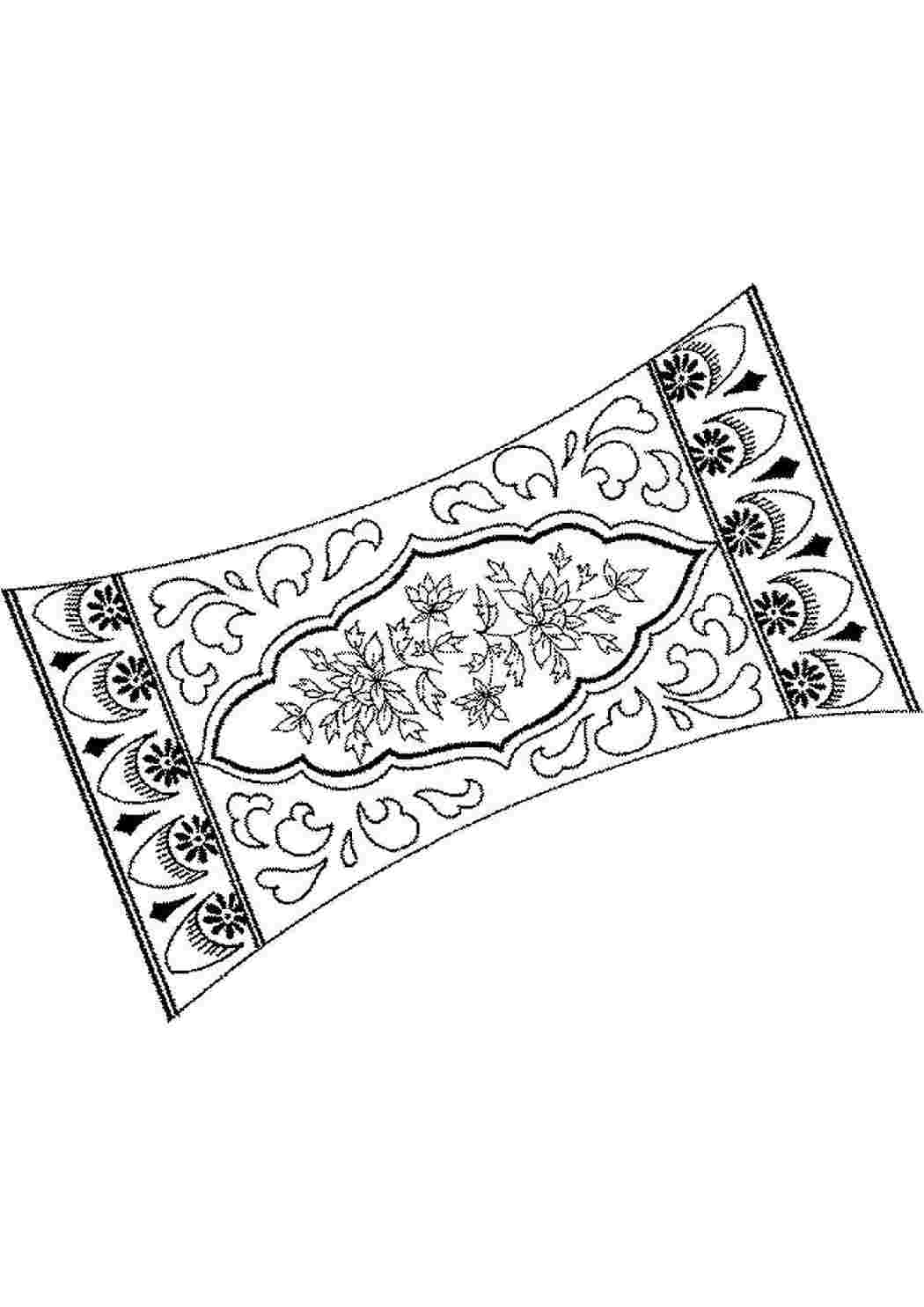 Раскраска Цікаві розмальовки розмальовка килим. Найкращі розмальовки.