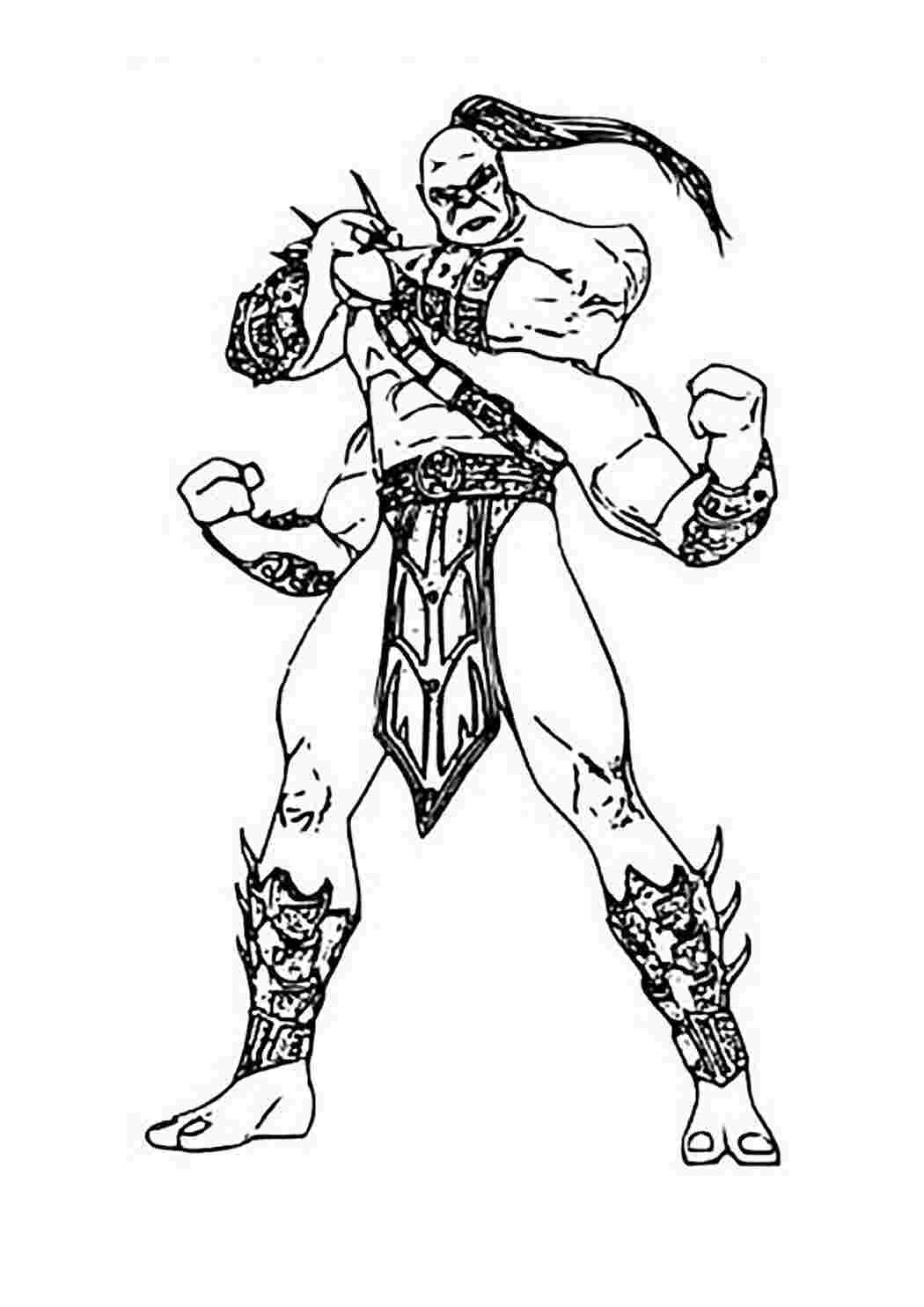 Раскраска Розфарбунки для хлопчиків розфарбунки Mortal Kombat. Безкоштовно знайти розфарбунок.