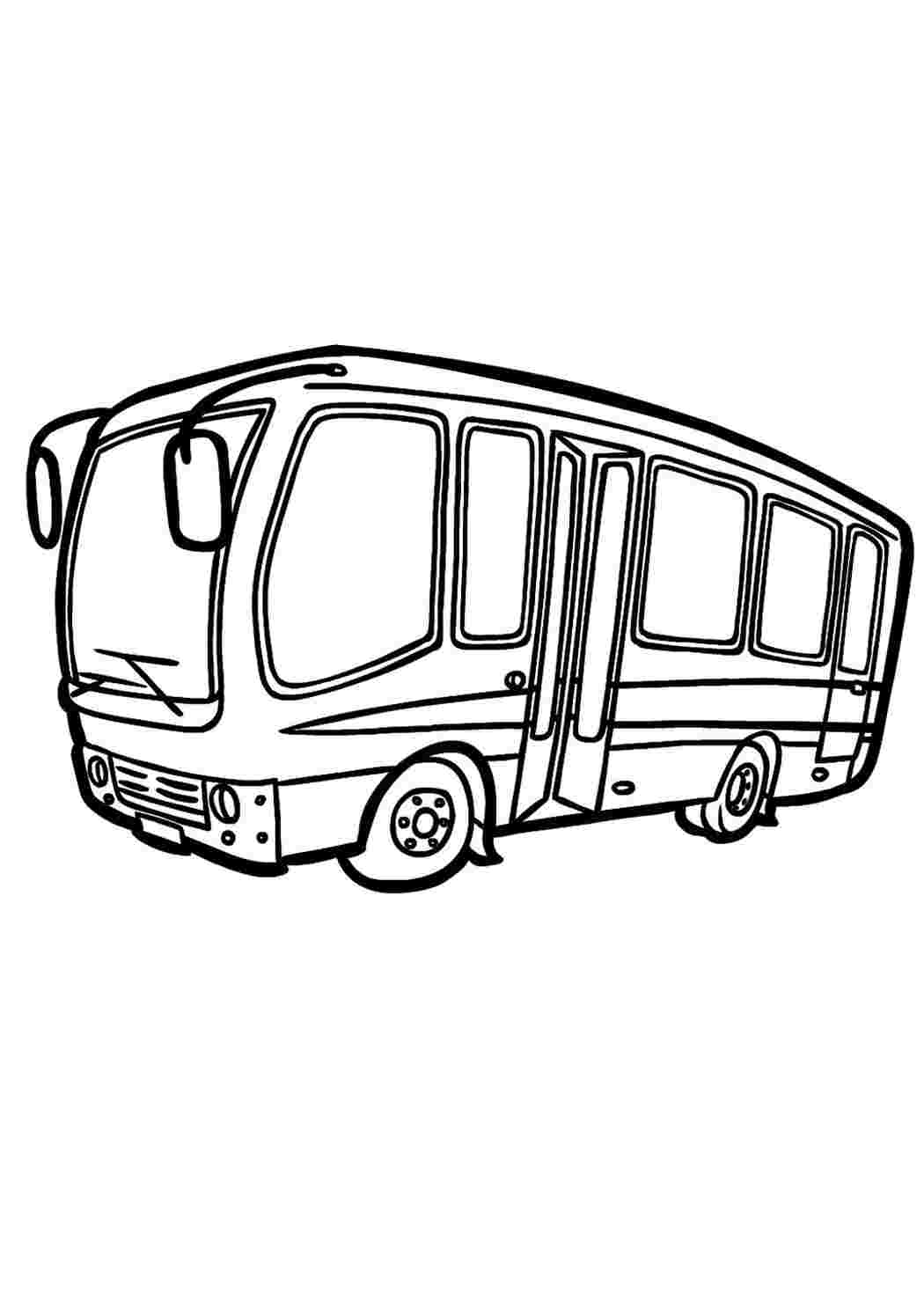 Раскраска Розфарбунки для хлопчиків автобус. Друкувати розмальовку.