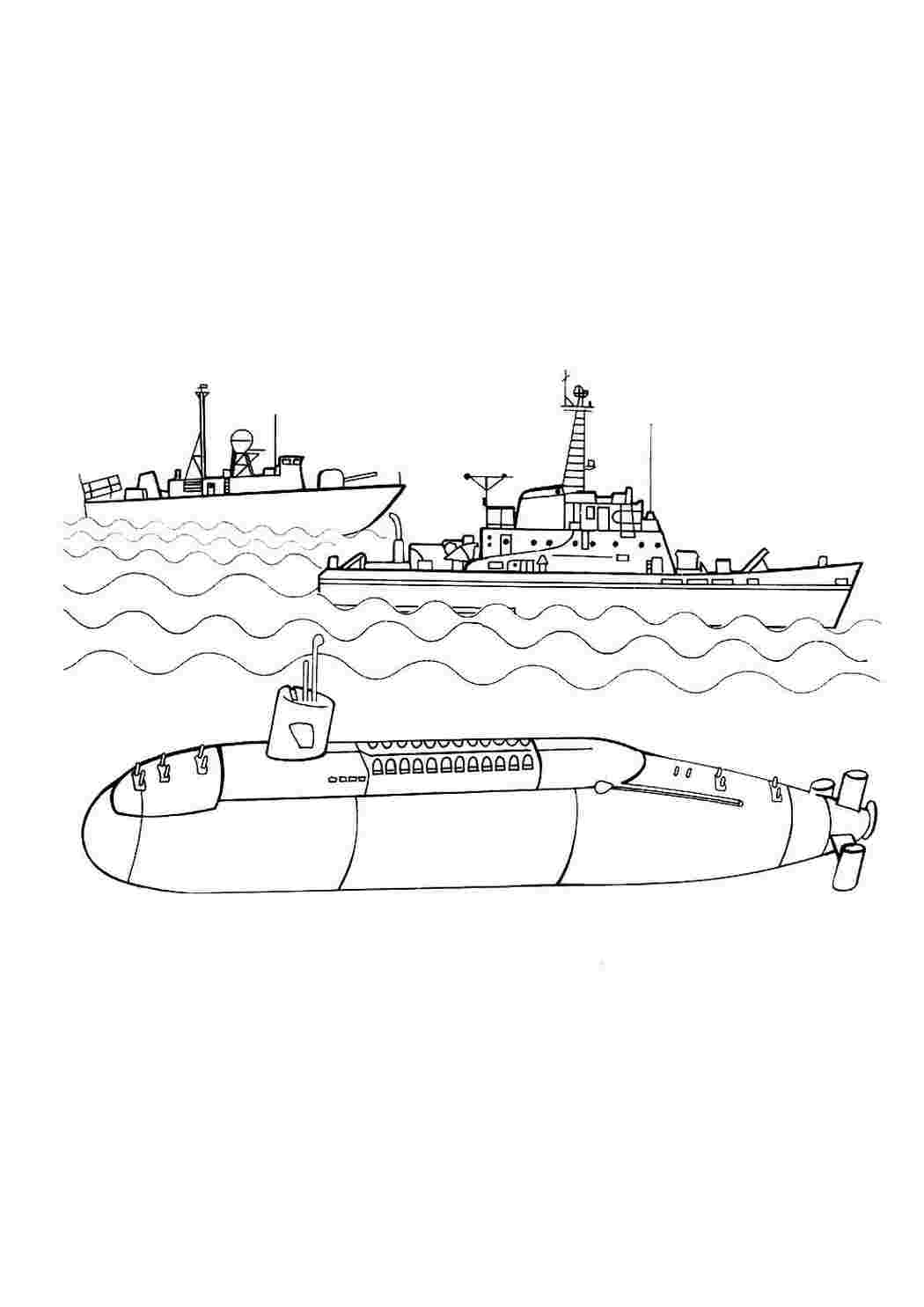 Раскраска Розфарбунки для хлопчиків розфарбування підводний човен. Розвиваючі розфарбунки.