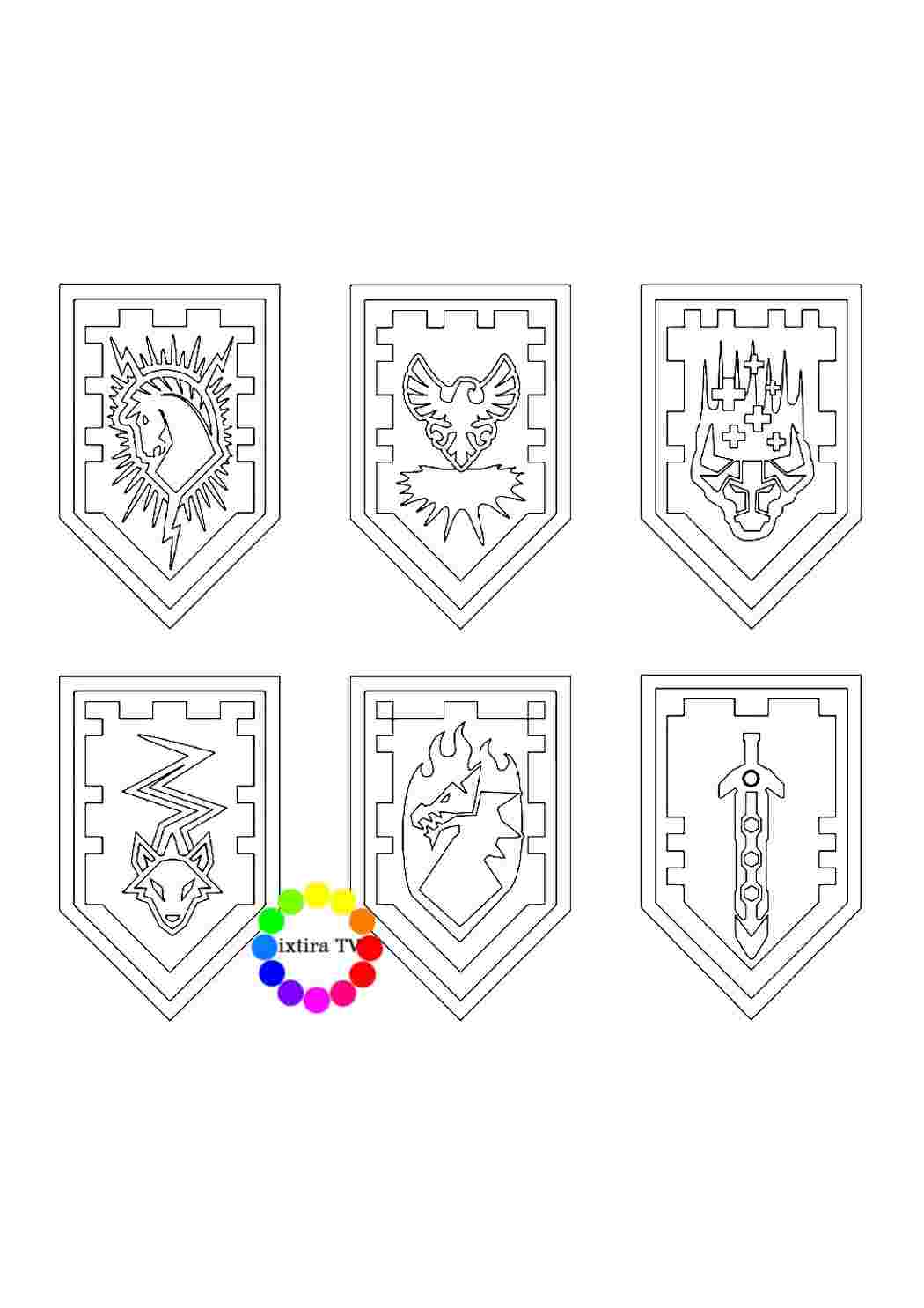 Раскраска Розмальовка Розмальовки Shields роздрукувати. Розмальовки без СМС.
