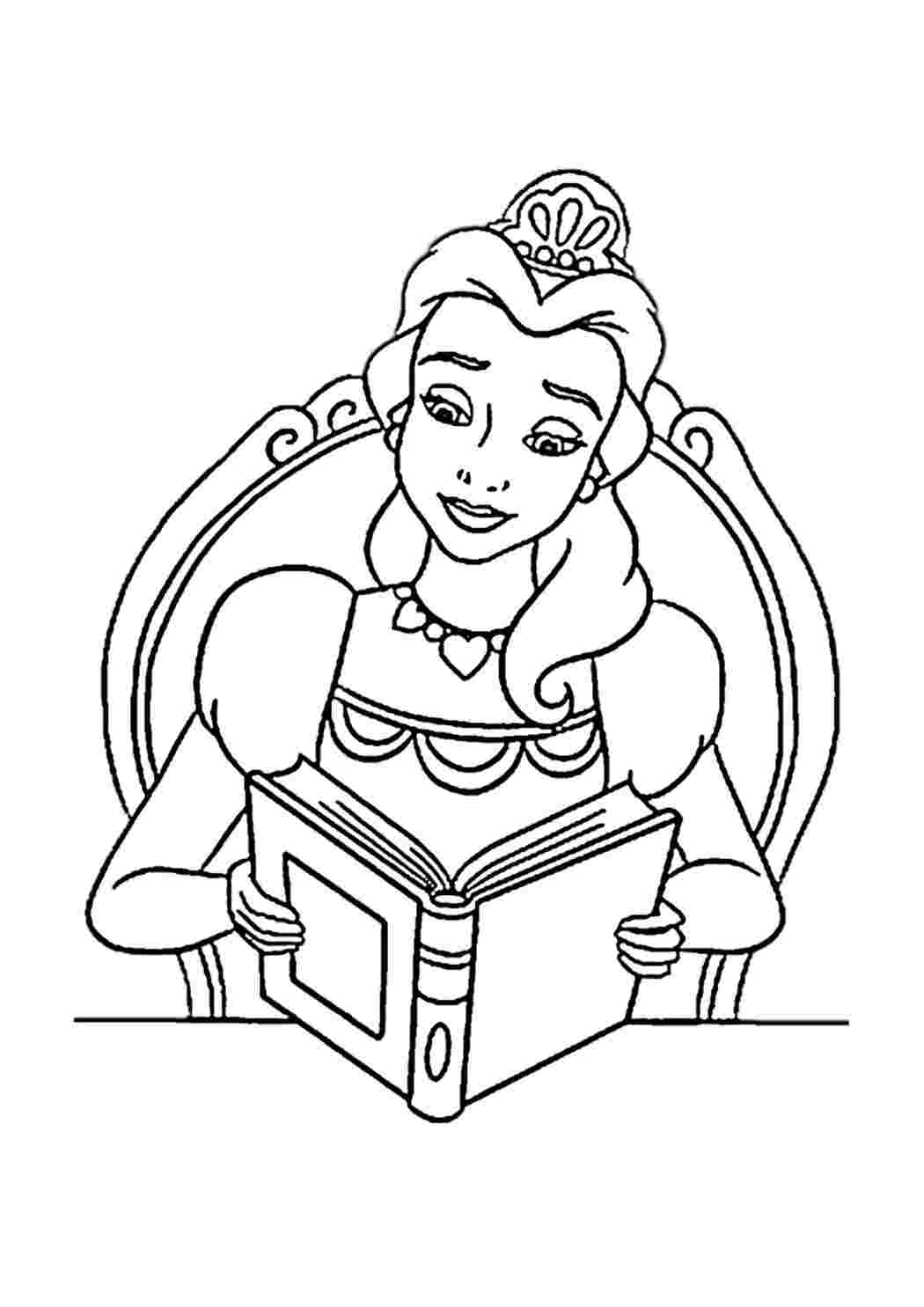 Раскраска Час читати книжки!. Розмальовки.