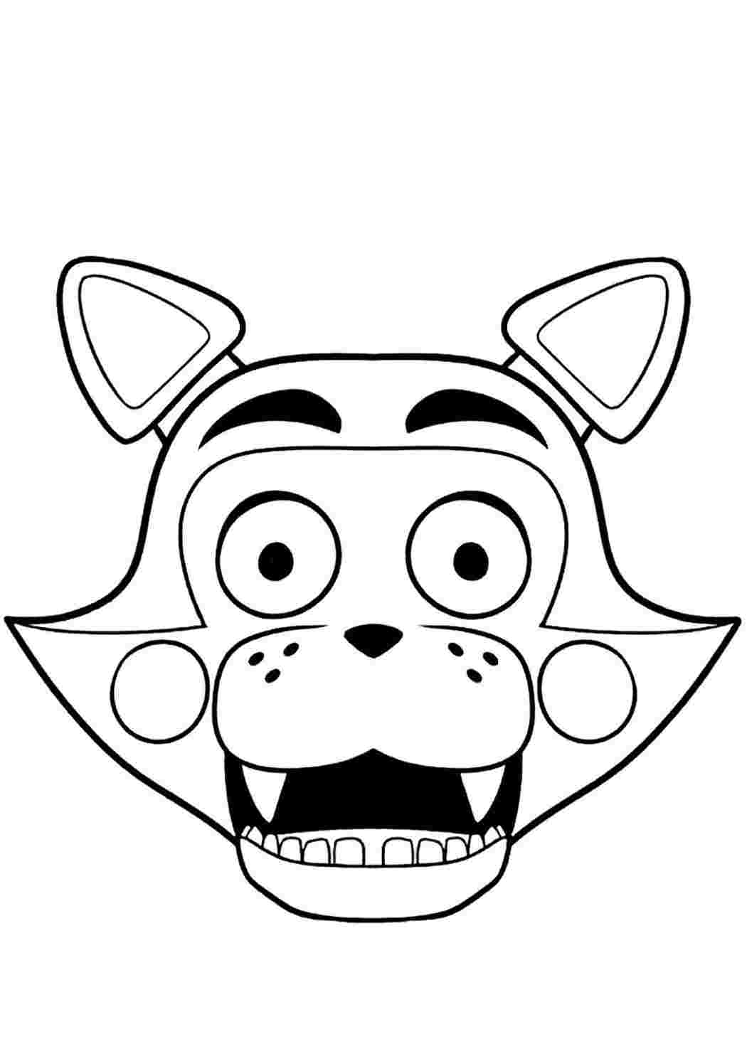 Раскраска Розфарбування для хлопчиків розмальовка FNAF 2. Розфарбовувати онлайн.