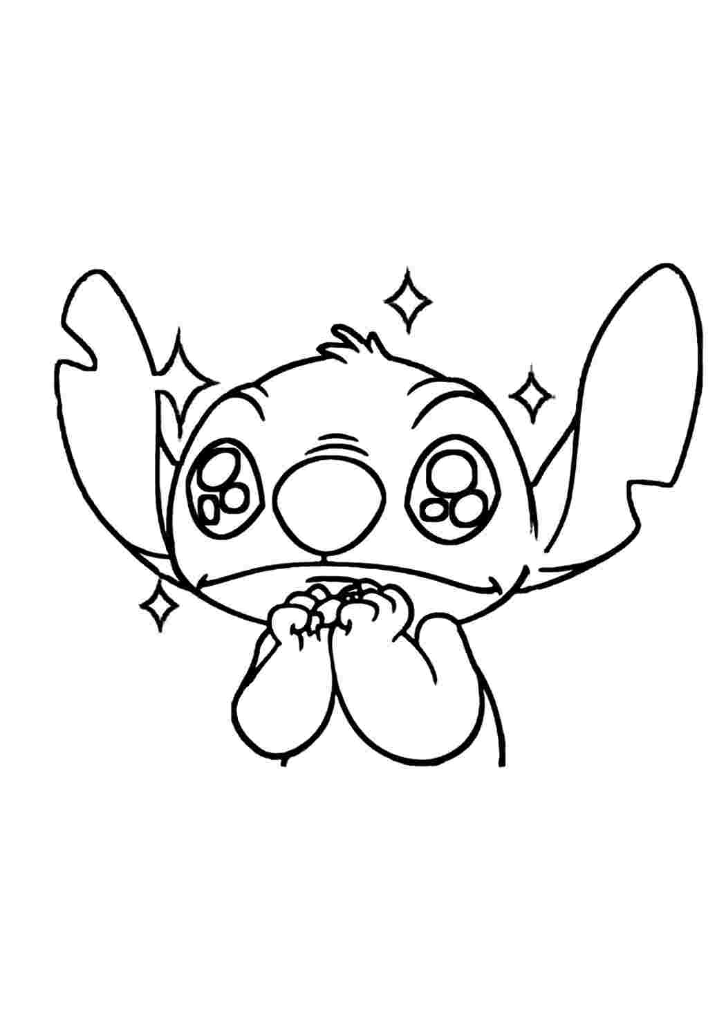 Раскраска Милашка Стич. Найкращі розмальовки.