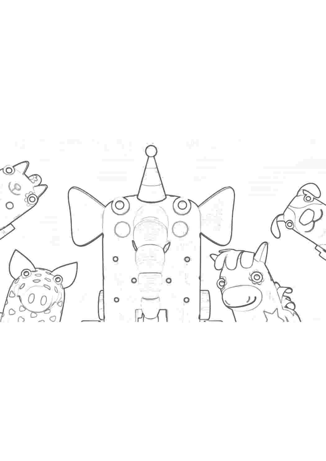 Раскраска Розфарбування з мультфільмів, розфарбування Дерев'яшки. Багато розмальовок.