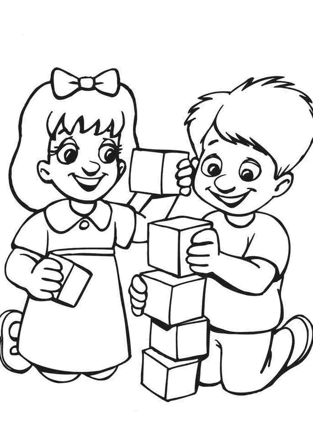 Раскраска Розфарбунки Дружба. Сайт з розфарбовками.