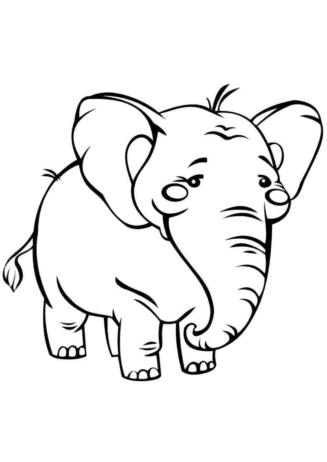 Раскраска Розфарбунки тварини розмальовка слон. Розвиваючі розфарбунки.