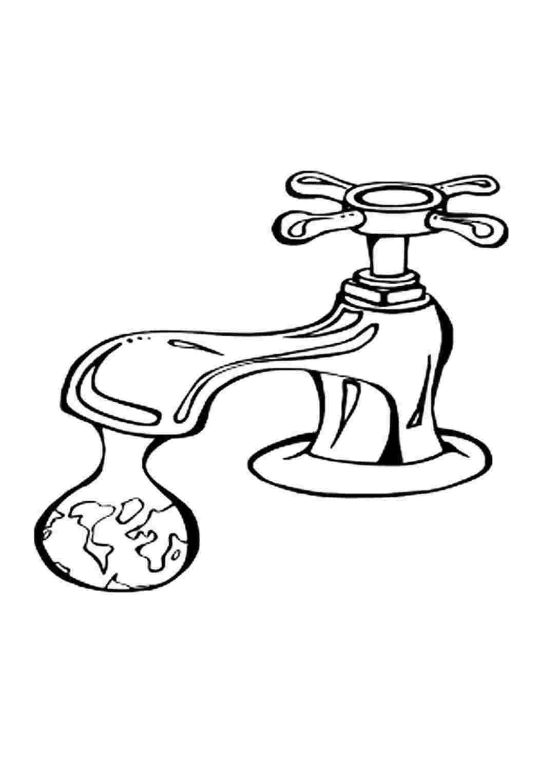 Раскраска Розфарбування вода. Розвиваючі розфарбування.