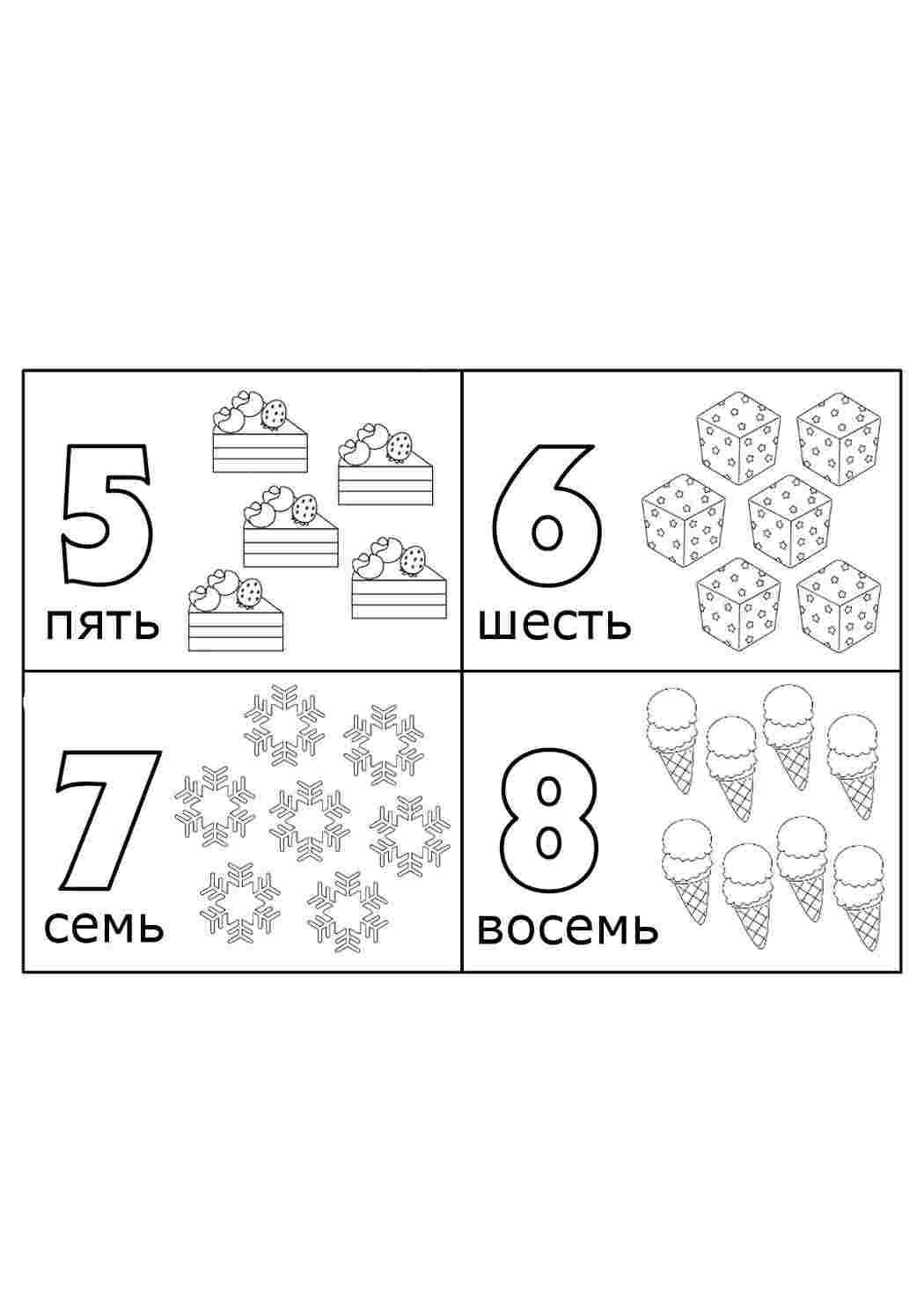 Раскраска Розфарбовуємо вивчаємо цифри. Розфарбовування без СМС.