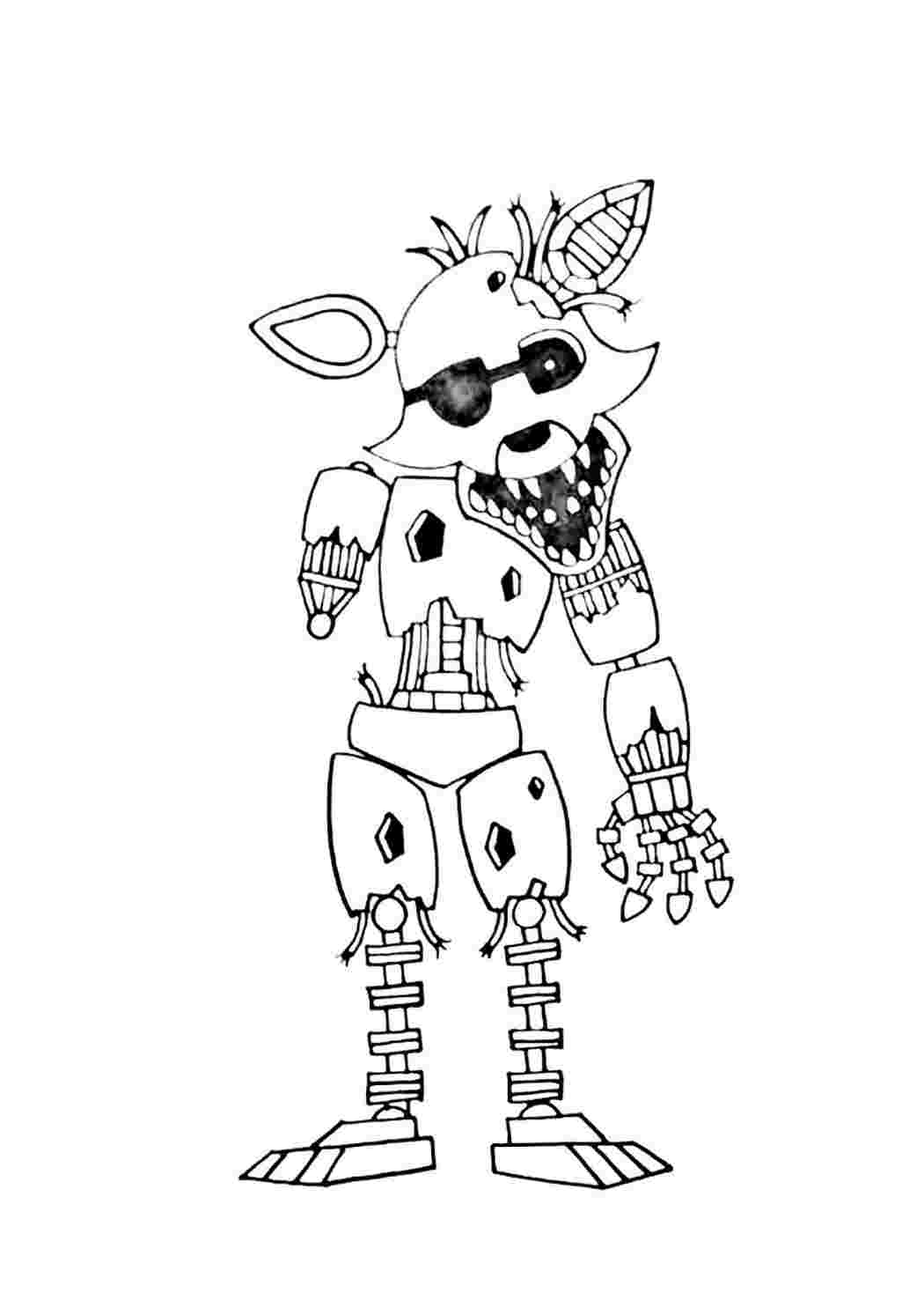 Раскраска Розфарбунки для хлопчиків розмальовка FNAF. Розфарбунки для розвитку.