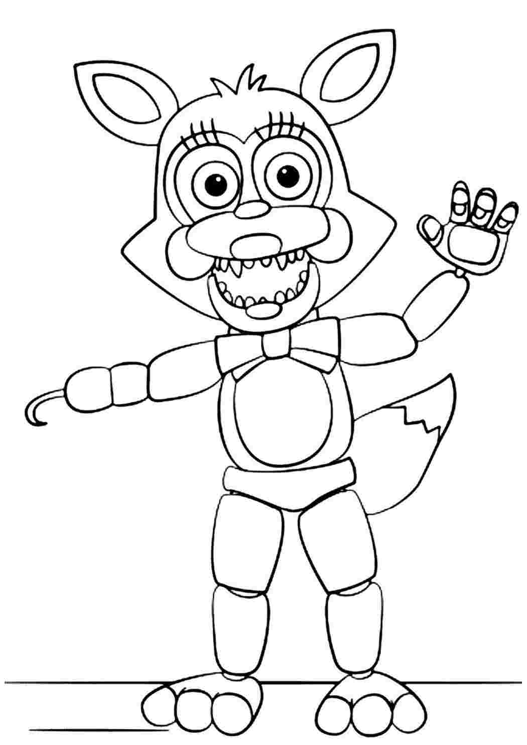 Раскраска Розфарбунки для хлопчиків розфарбунки FNAF. Розмальовки.