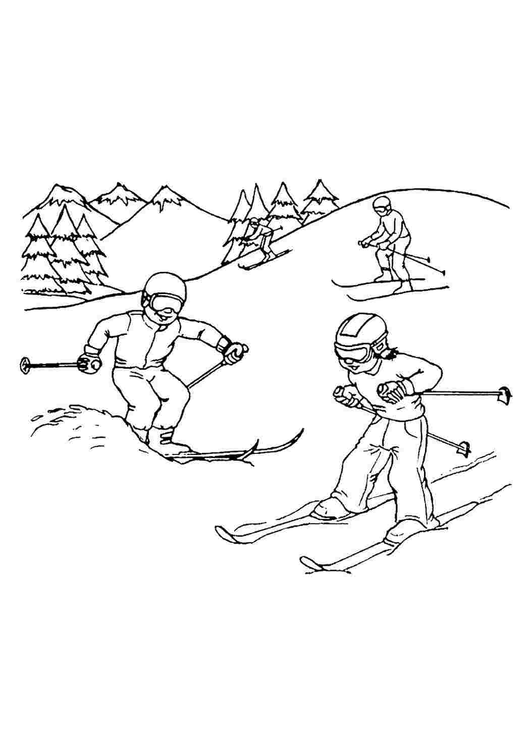 Раскраска Розфарбунки спорт. Розфарбунки без СМС.