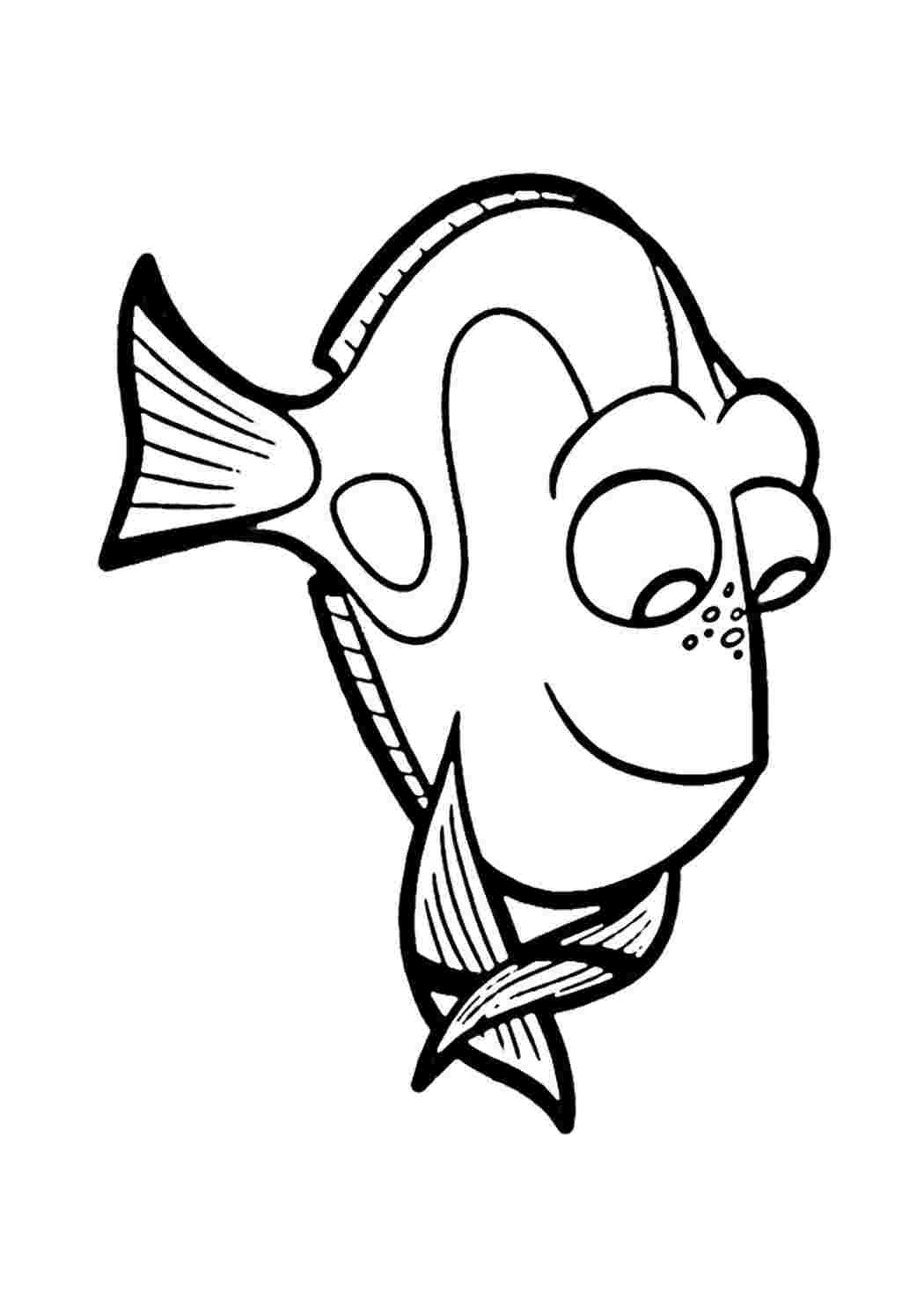 Раскраска Dory UI з великою швидкістю в глибину. Розмальовки без СМС.